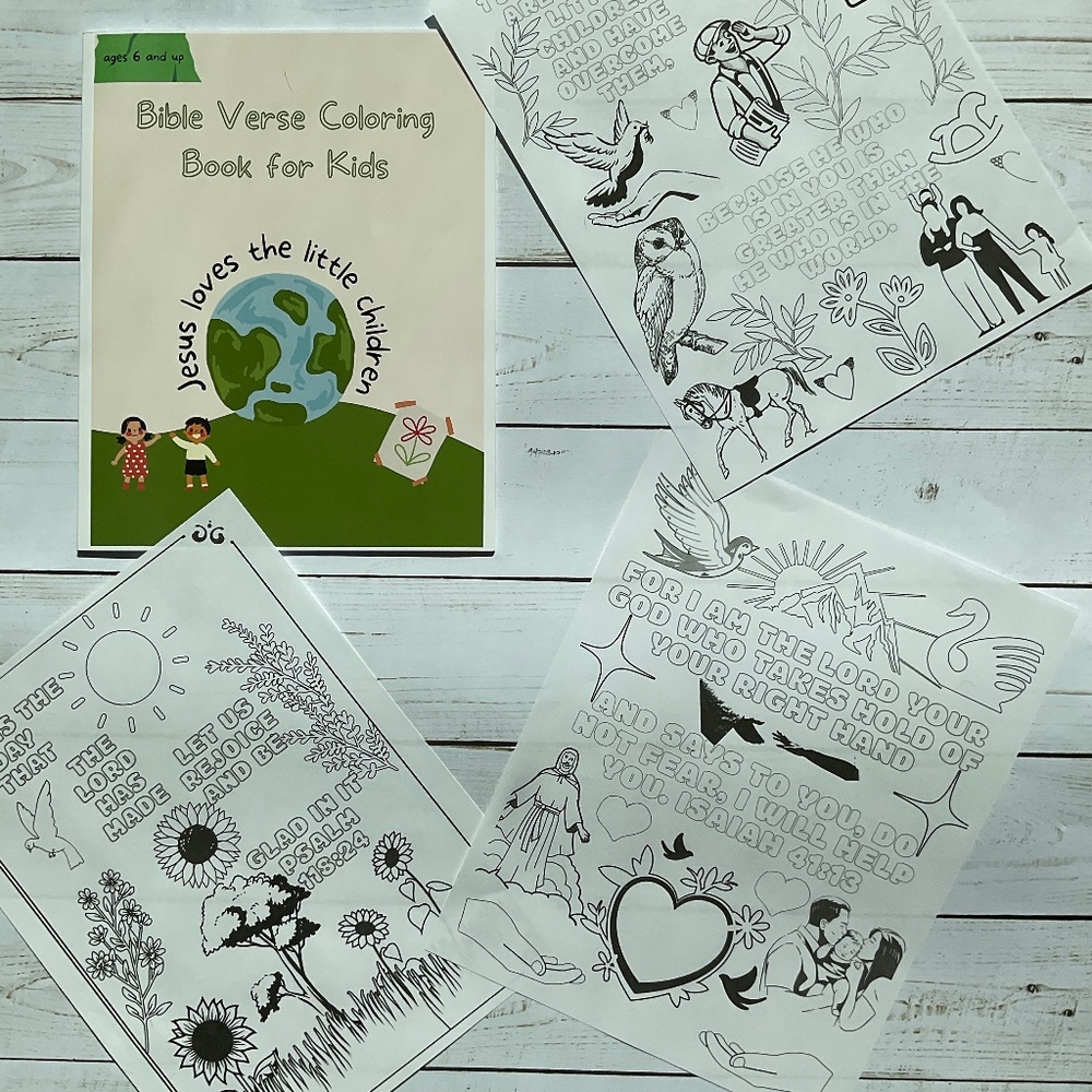 Children’s Bible verse Coloring book